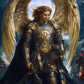 Winged Guardian in Battle Ready Stance