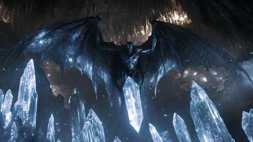 Winged Creature in Crystal Cave