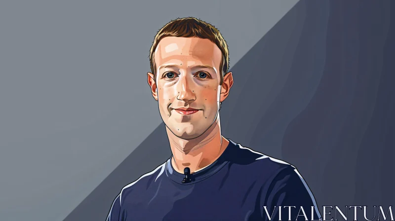 Modern Art of Mark Zuckerberg AI Image