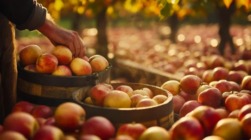 Apple Orchard Harvest: A Golden Bounty