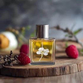 Fragrance Still Life with Raspberry Accent