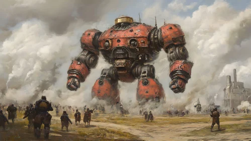 Futuristic Robot War Machine Artwork