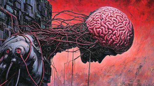 Cybernetic Brain with Mechanical Cables