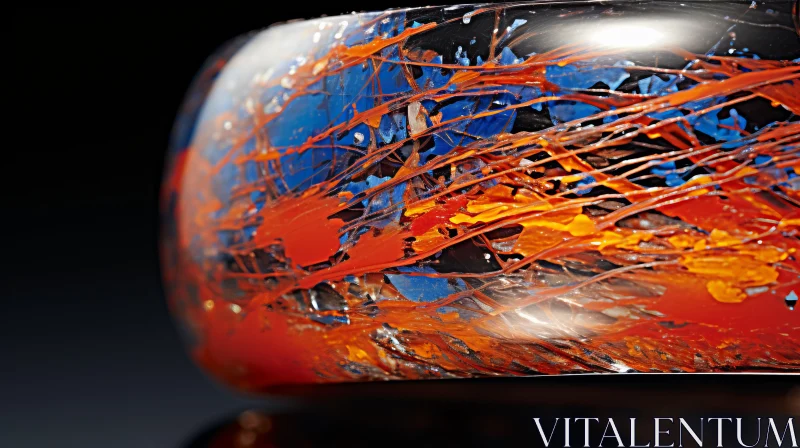 Abstract Art: Fluid Sculptures in Acrylic and Glass AI Image