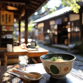 Traditional Japanese Outdoor Meal