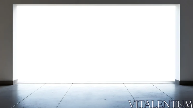 AI ART Empty Room with Sunlight