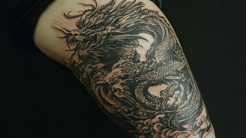 Intricate Dragon Arm Tattoo