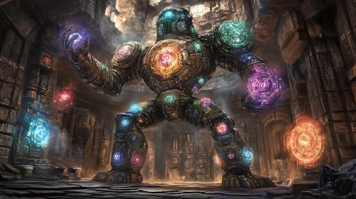 Enigmatic Robot Protector of the Past