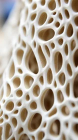 3D Printed Detailed Bone Structure - Synthetism-Inspired Design