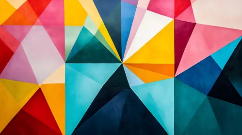 Geometric Art in Bright Colors