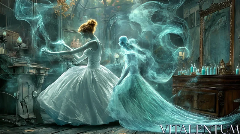 Spectral Apparitions: A Dance of Light and Shadow