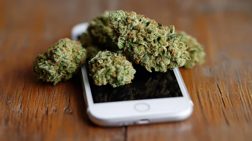Marijuana on Mobile Phone Composition