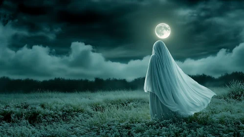 Mysterious Apparition in Moonlight