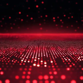 Crimson Lights in Abstract Formation