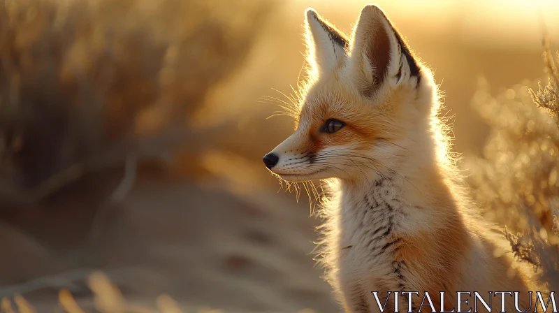 Fox Portrait at Golden Hour