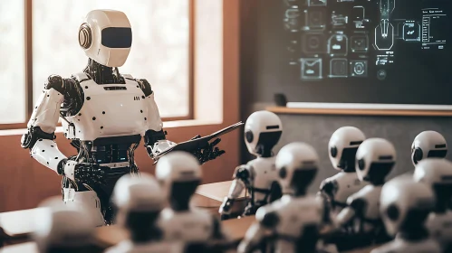 AI Classroom: Robot Teaching Students
