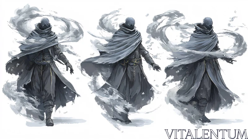Enigmatic Warriors Amidst the Mist