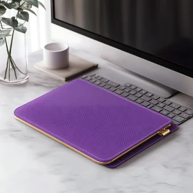 Purple Sleeve on Workspace