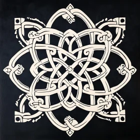 Intricate Celtic Knot Pattern Art