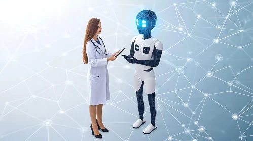 Healthcare Professional Consulting Robot Assistant