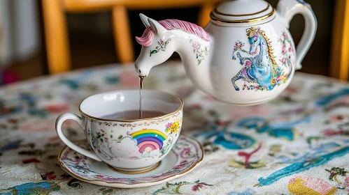 Magical Tea Time with Unicorn Teapot