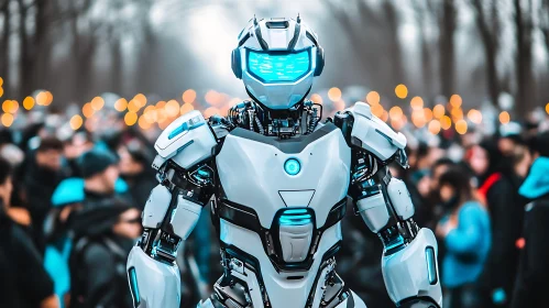 Advanced Cyborg in Public Setting