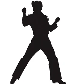 Monochrome Performer Silhouette