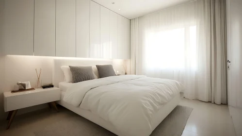 Modern Bedroom Design in White