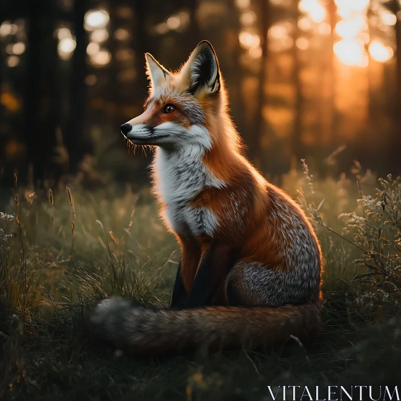 Red Fox in Golden Light