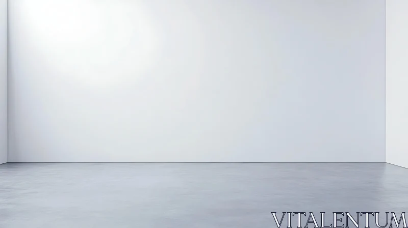Minimalist White Room Interior