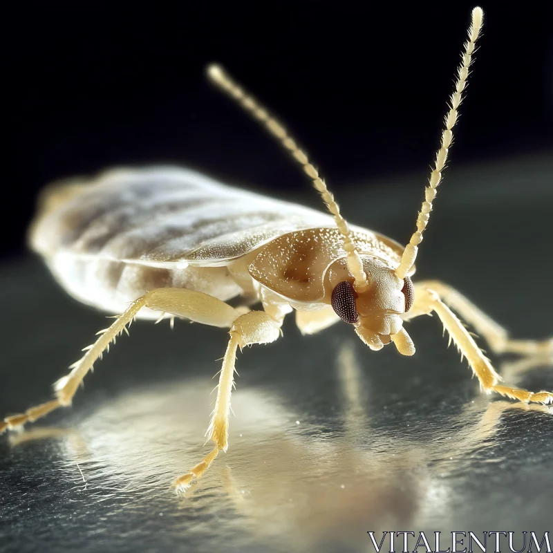 AI ART Close-up Image of an Insect with Detailed Features