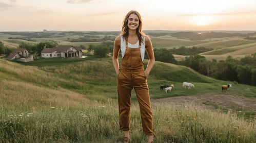 Rural Sunset Portrait