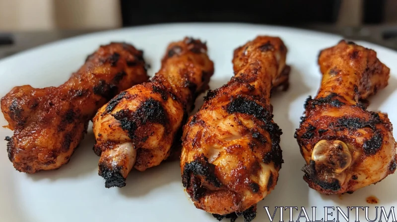 AI ART Flavorful Charred Chicken Drumsticks