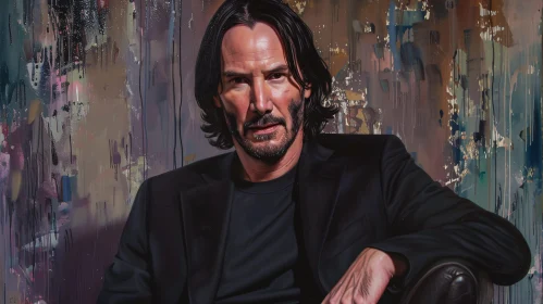 Keanu Reeves Art Portrait