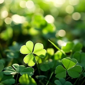 Lucky Clover in Nature