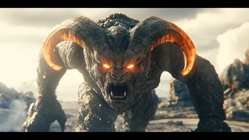 Menacing Horned Demon