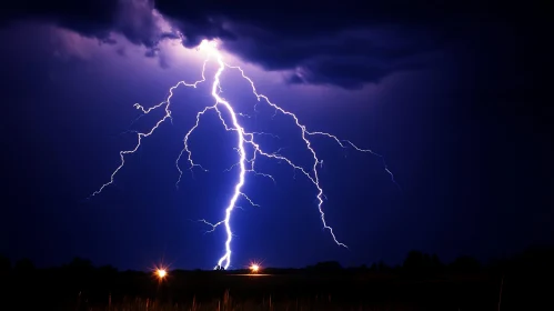 Night Storm Lightning Strike
