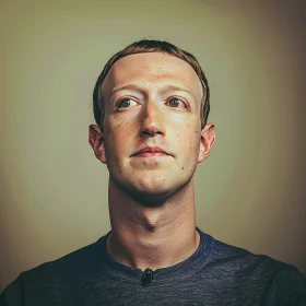 Mark Zuckerberg's Face Portrait