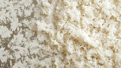 Detailed Image of Cooked White Rice