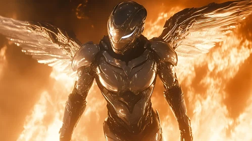 Metallic Angel in Flames