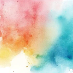 Abstract Watercolor Wash Painting