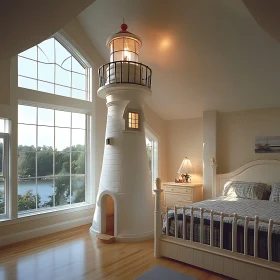 Unique Lighthouse Bedroom Interior Design