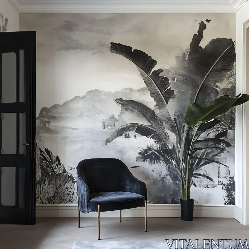 AI ART Tropical Interior Design