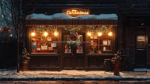 Winter Wonderland: Christmas Shop Scene