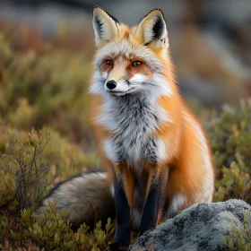 Red Fox in Natural Habitat