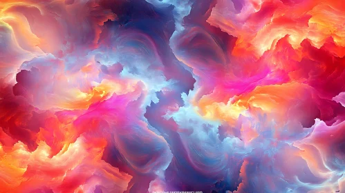 Abstract Swirling Clouds