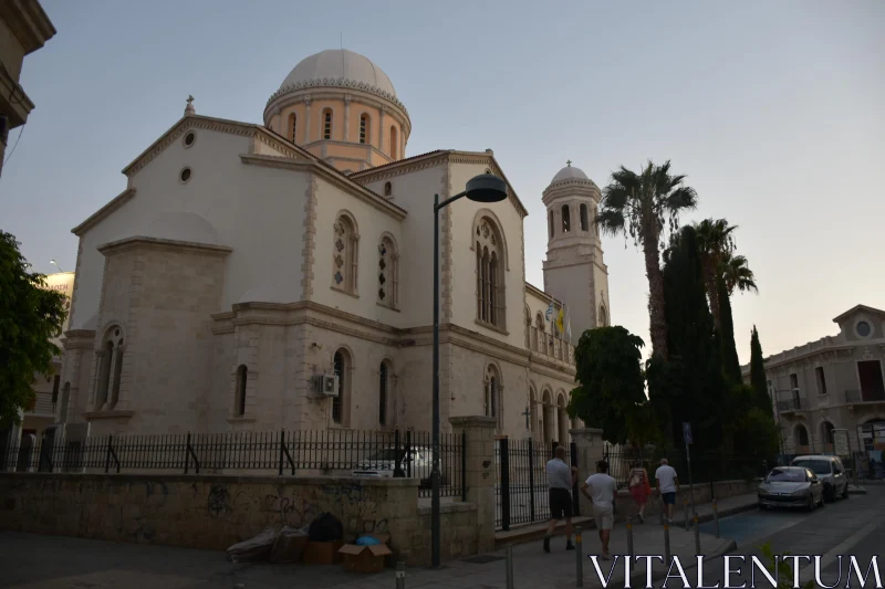 PHOTO Limassol Church Evening View