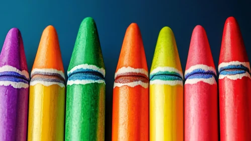 Colorful Crayons Still Life