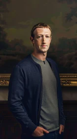 Mark Zuckerberg in a Casual Outfit