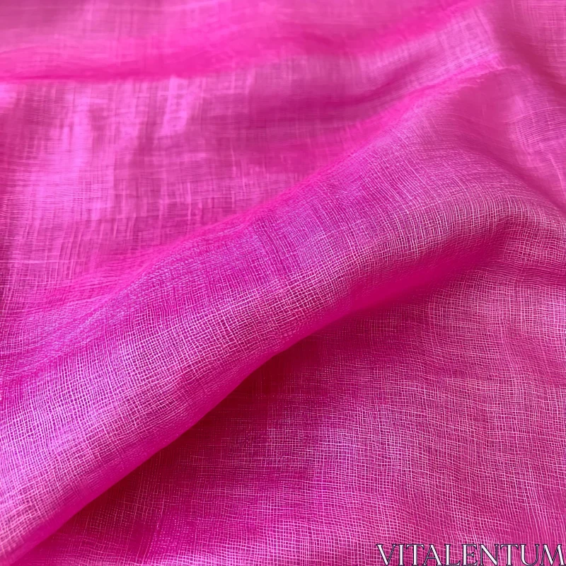 AI ART Soft Pink Textile Waves